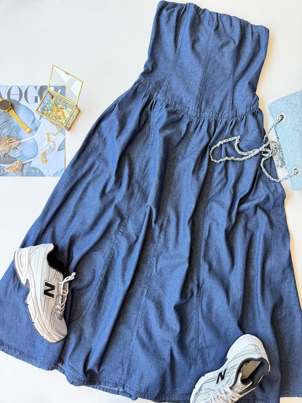 Vestido denim Roma