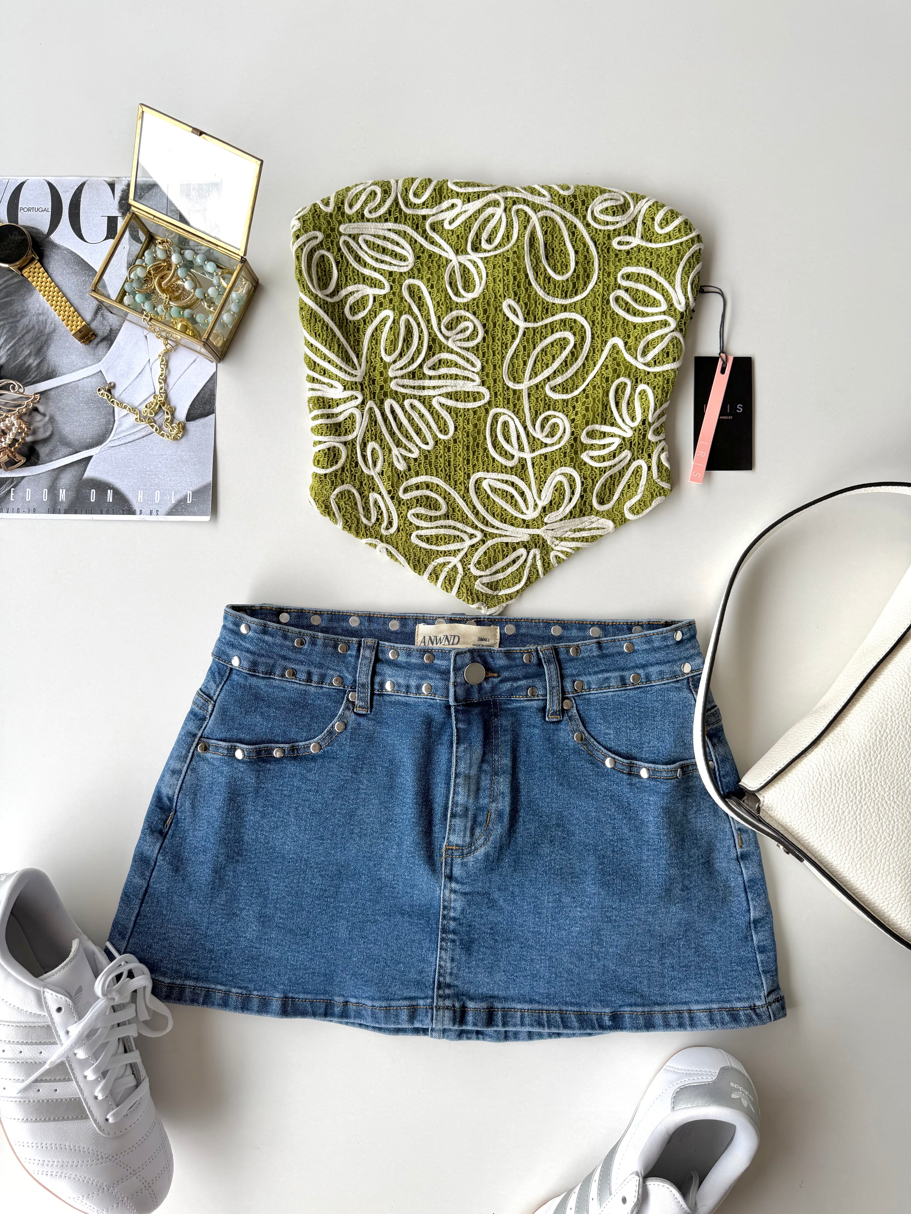Falda denim Ici